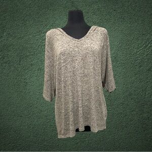 El Bloom Hoodie Sweater 2/3 Sleeves Size large‎